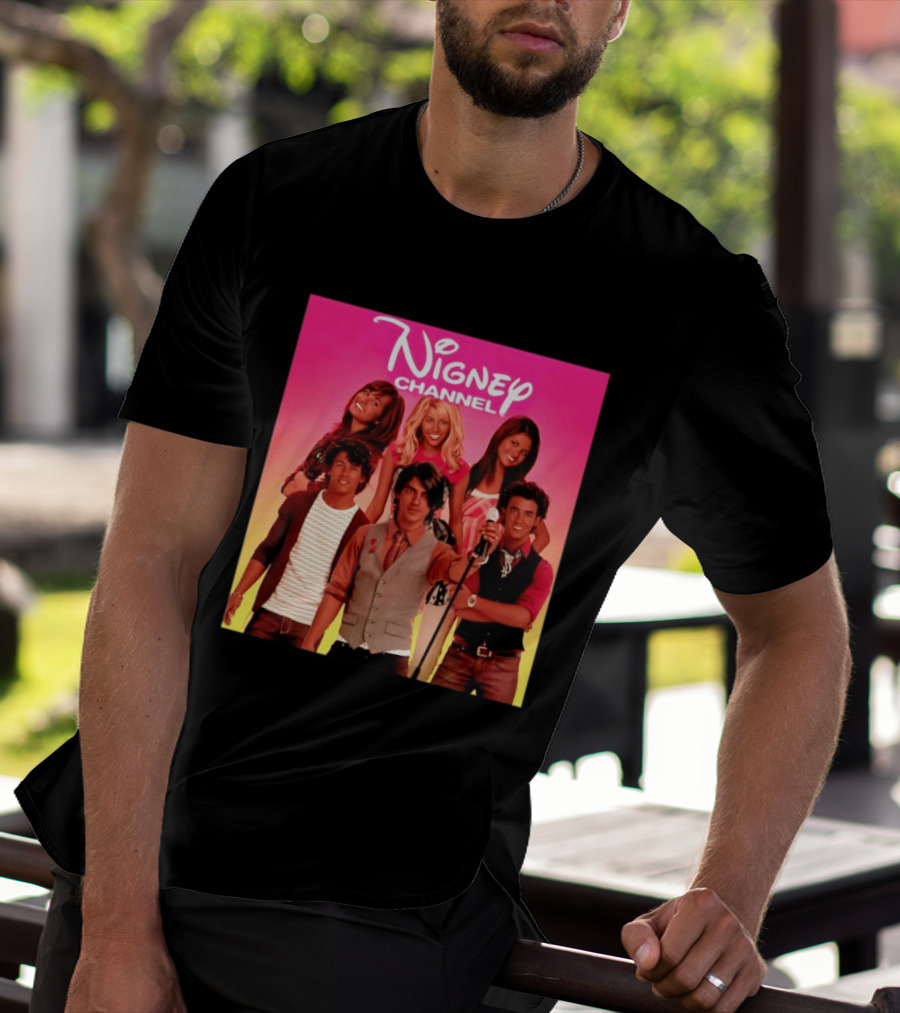 Nigney Channel Jonas Brothers Y2K Meme Vintage Throwback T-Shirt