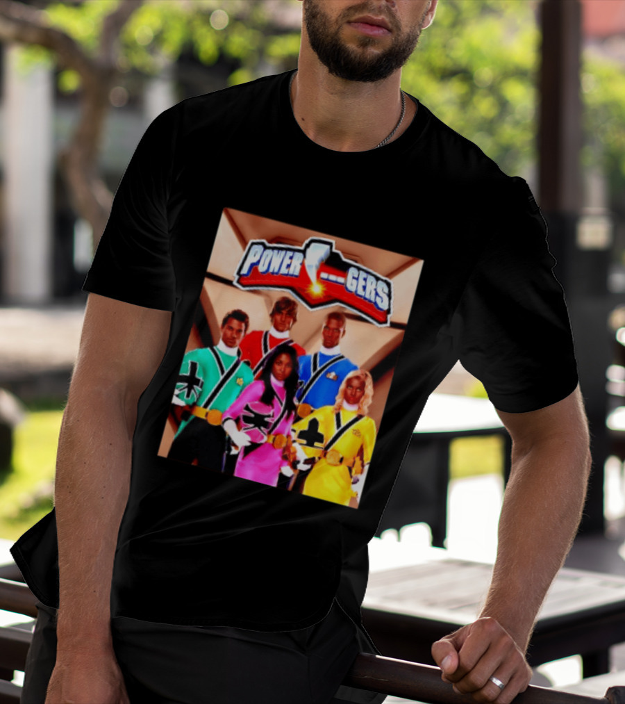 Power Rangers SPD Team Uniforms Super Sentai Action Figures T-Shirt