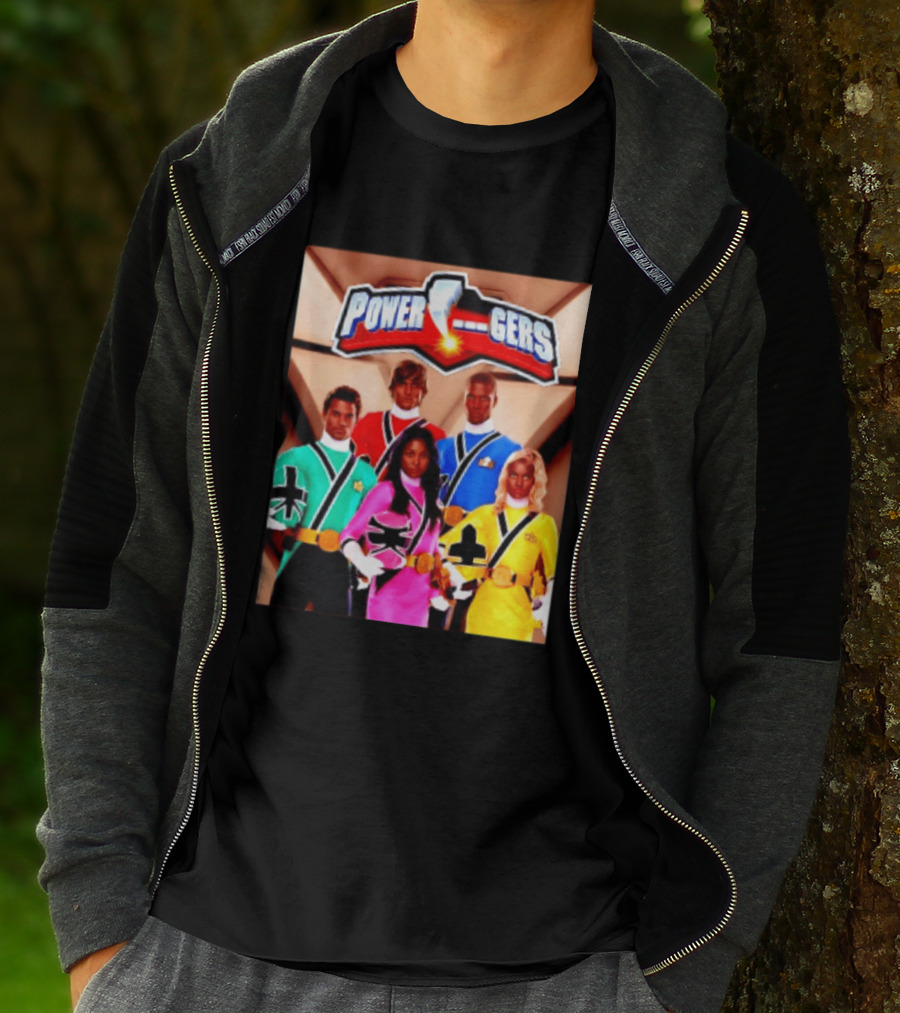 Power Rangers SPD Team Uniforms Super Sentai Action Figures T-Shirt