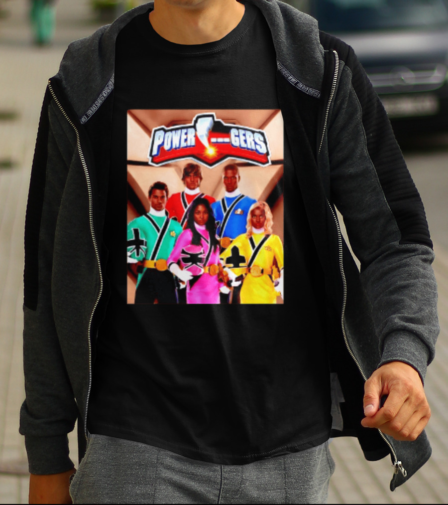 Power Rangers SPD Team Uniforms Super Sentai Action Figures T-Shirt