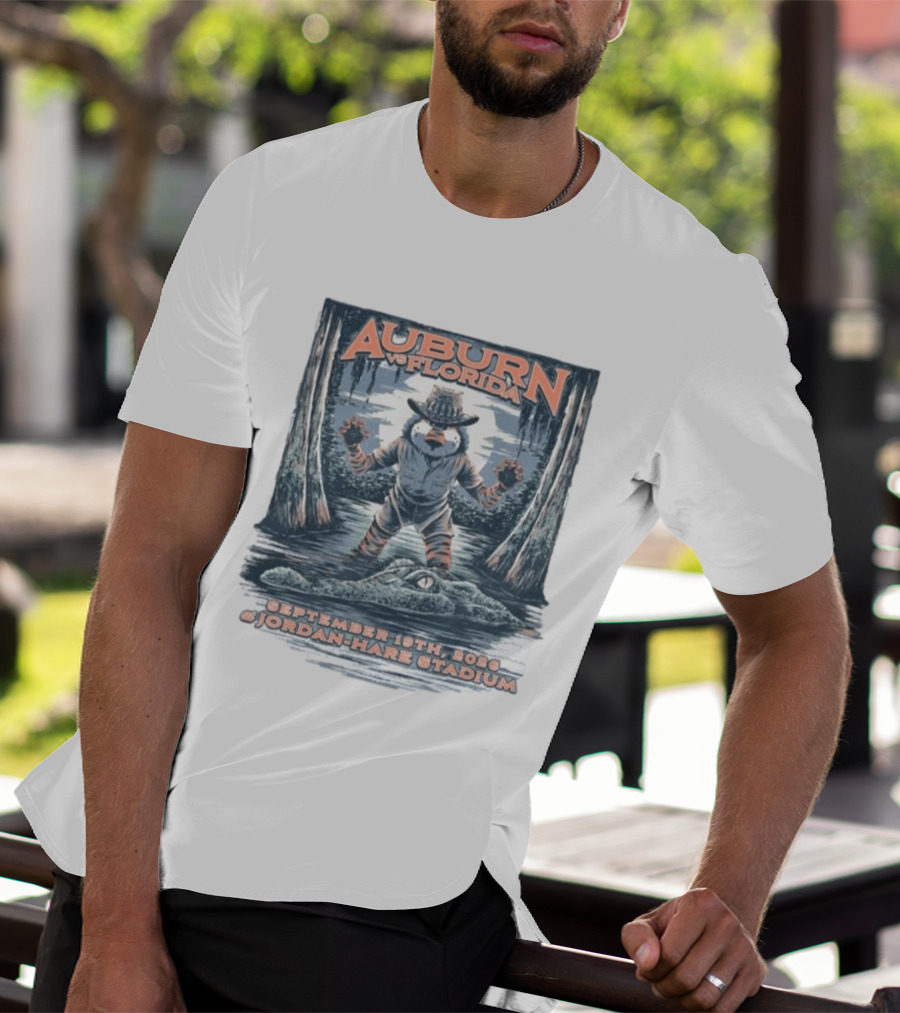 Auburn Vs Florida Football September 19th 2026 Jordan Hare Stadium T-Shirt