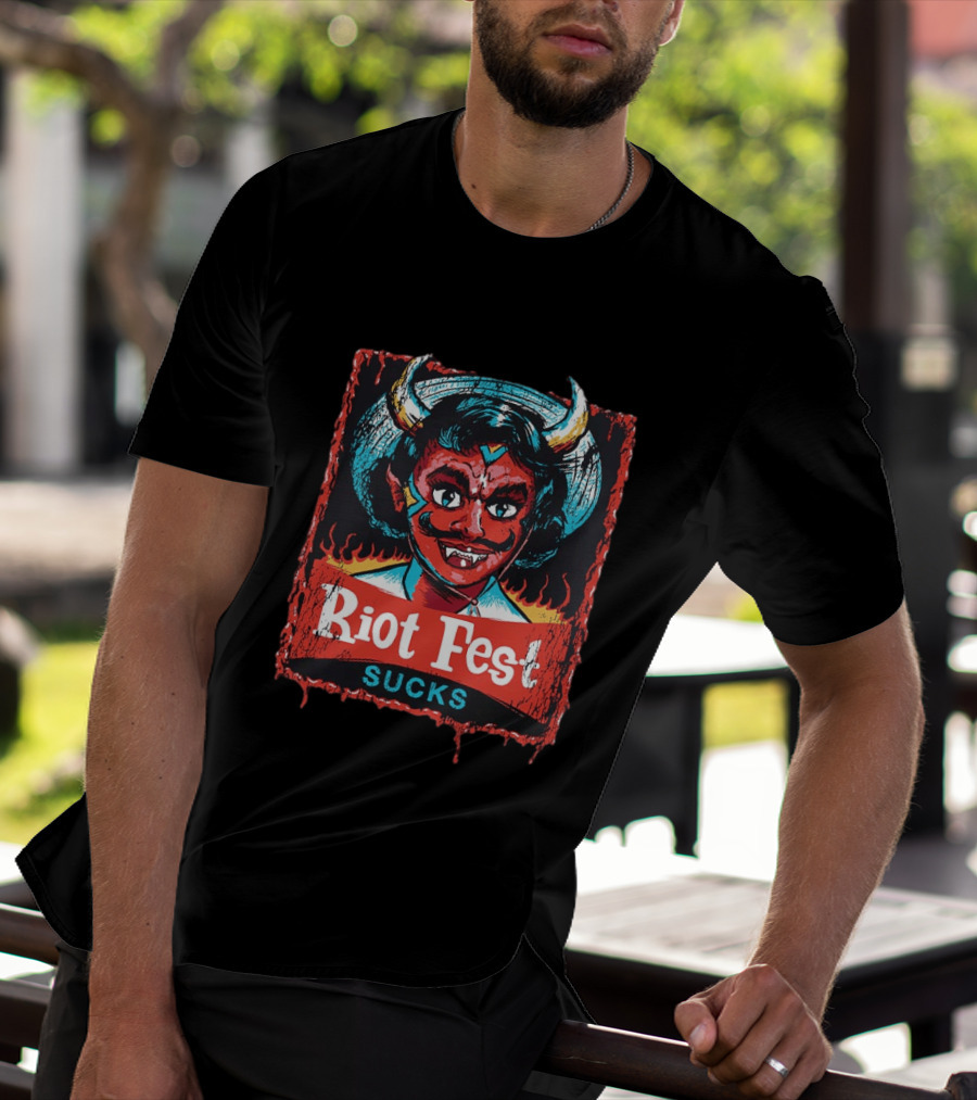 Riot Fest Sucks 2026 Chicago September 18 20 Little Devil Lineup Douglass Park T-Shirt