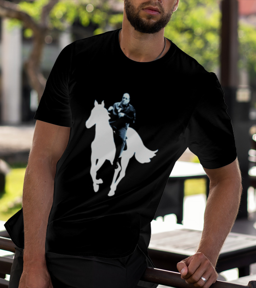 Rogue Co Pie O My Own Summer Millennial Sopranos Iconic Horse Scene T-Shirt