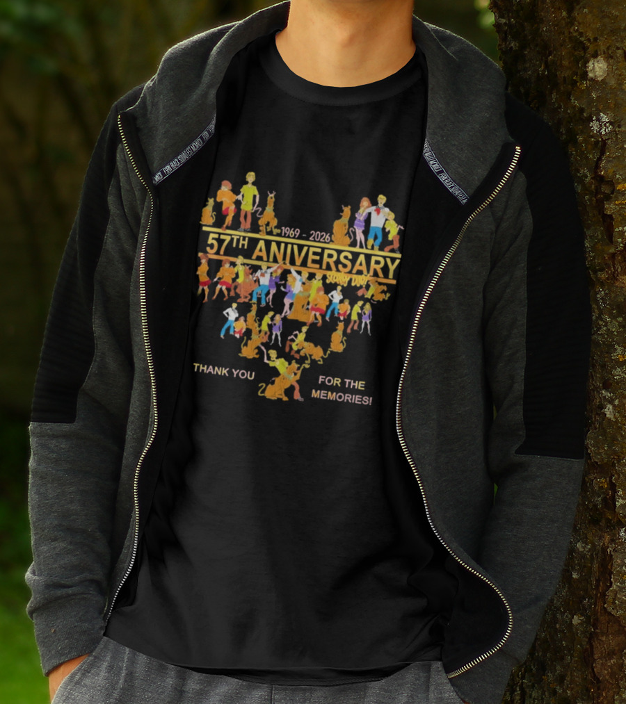 Scooby Doo 57th Anniversary 1969 2026 Thank You For The Memories T-Shirt