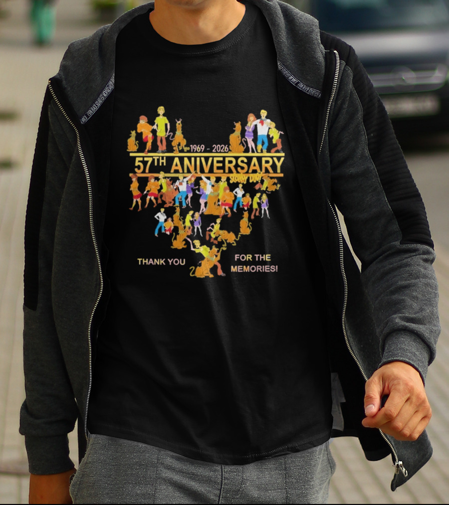 Scooby Doo 57th Anniversary 1969 2026 Thank You For The Memories T-Shirt