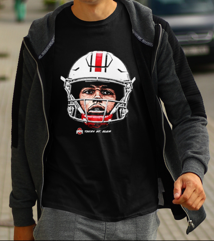 Ohio State Buckeyes Tavien St. Clair Game Face NCAA Football T-Shirt