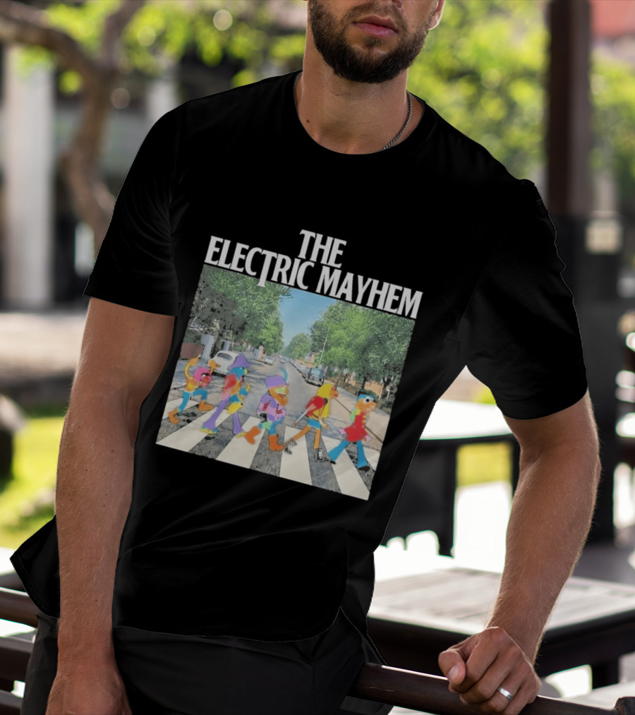 The Electric Mayhem Muppets Abbey Road Crossing Iconic Scene T-Shirt