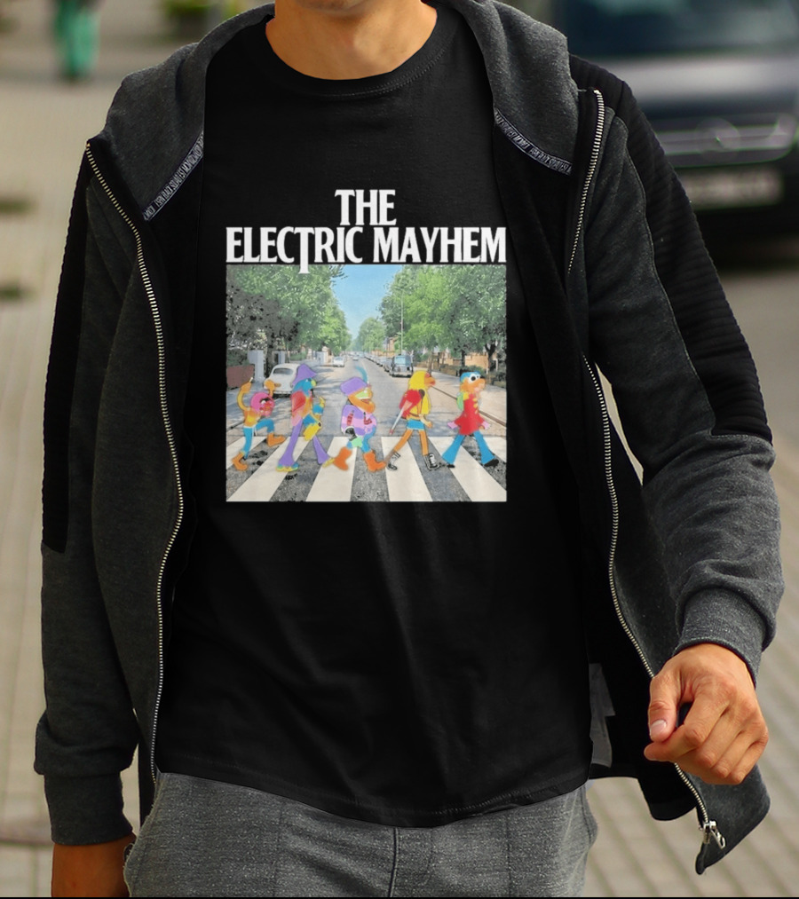 The Electric Mayhem Muppets Abbey Road Crossing Iconic Scene T-Shirt