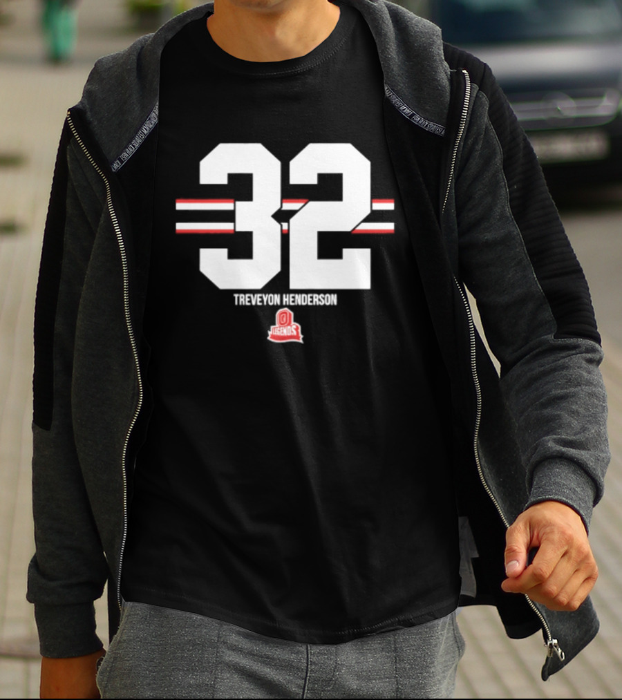 TreVeyon Henderson 32 Ohio State Buckeyes Legends T-Shirt