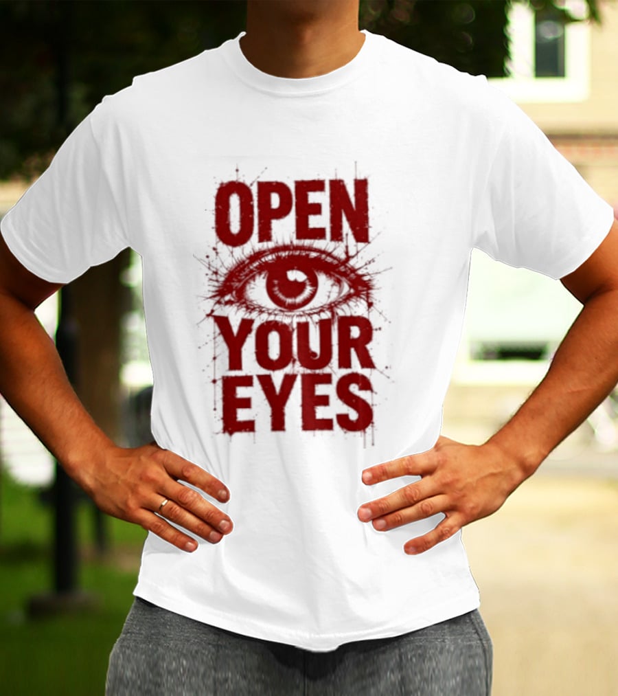 OPEN YOUR EYES Red Splatter Eye T-Shirt