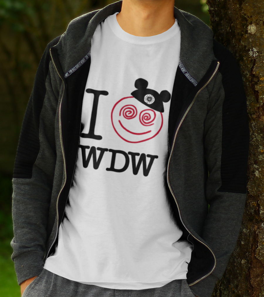 I Love WDW Lost Bros Store All The Time Disney Mickey Hat Smiley Face T-Shirt