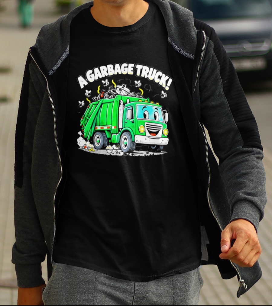 A Garbage Truck Cartoon Animation Fun T-Shirt