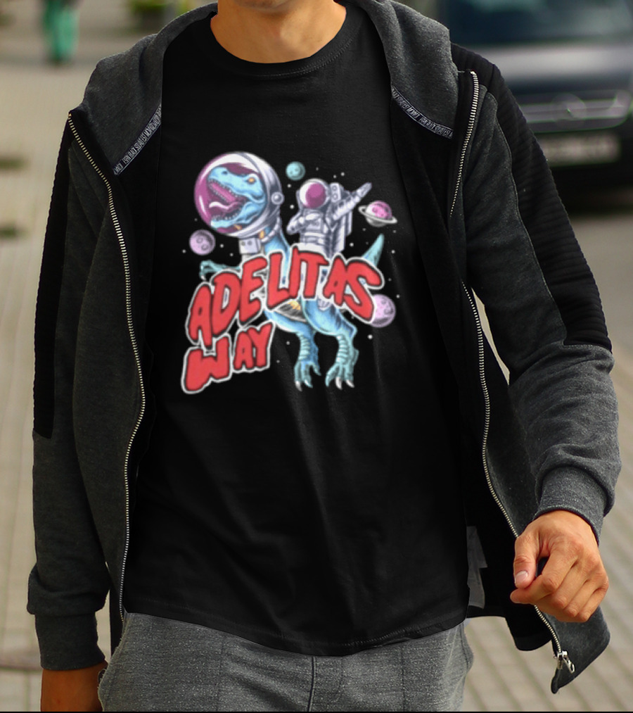 Adelitas Way Space Dinosaur Astronaut Rex T-Shirt