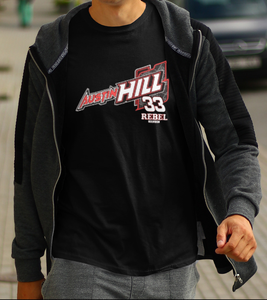 Austin Hill 33 Rebel Racing Team Honoring Our Original Rebel T-Shirt