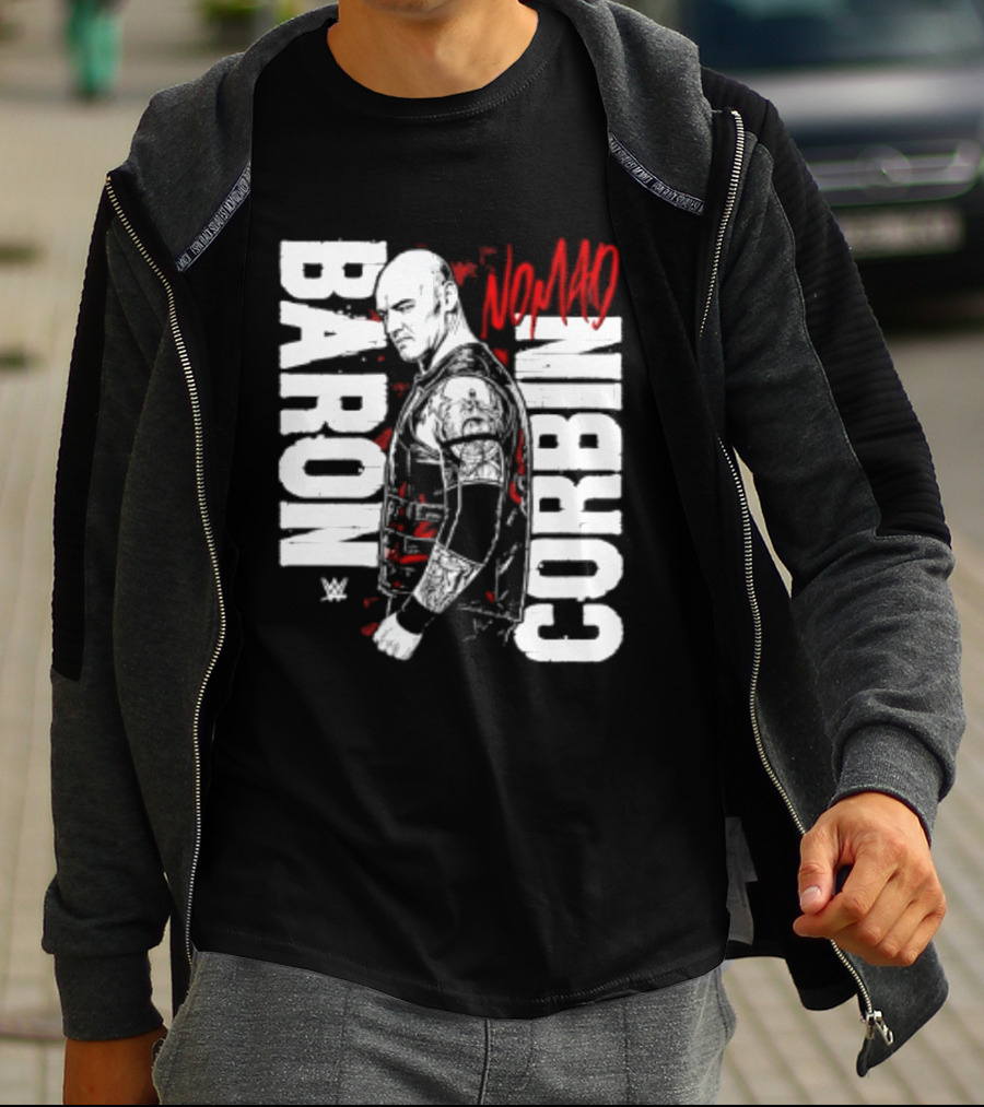Baron Corbin WWE Nomad Vertical Name Wrestling Superstar T-Shirt