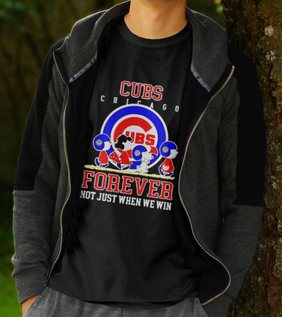 Chicago Cubs Peanuts Abbey Road Forever Not Just When We Win T-Shirt