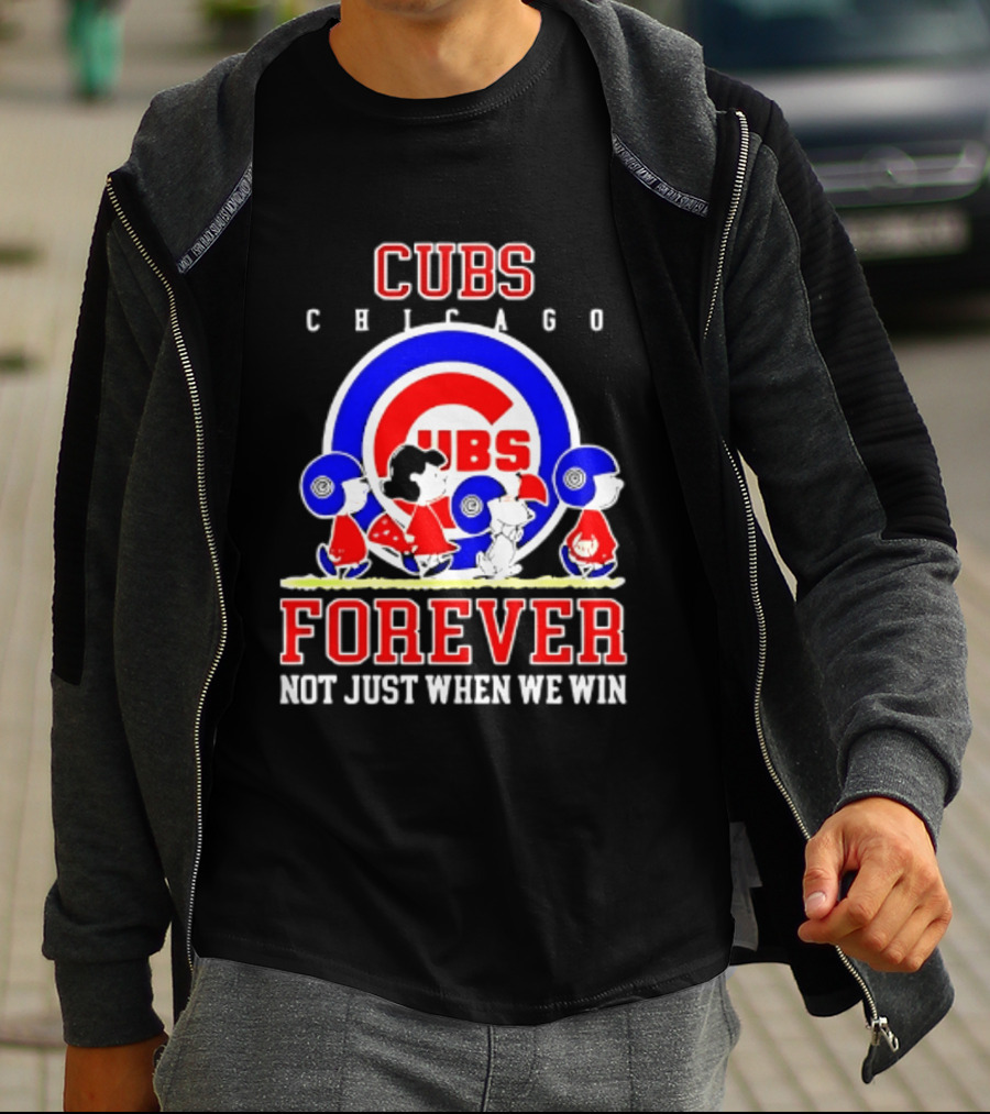 Chicago Cubs Peanuts Abbey Road Forever Not Just When We Win T-Shirt
