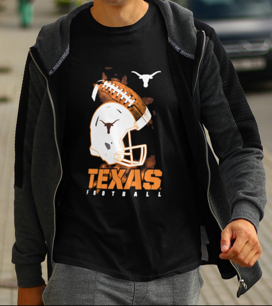 Texas Longhorns Football Helmet Glory NCAA Highlights T-Shirt