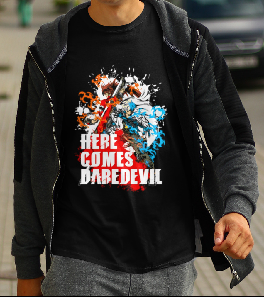 Here Comes Daredevil Guilty Sol Badguy Vibrant Splash T-Shirt