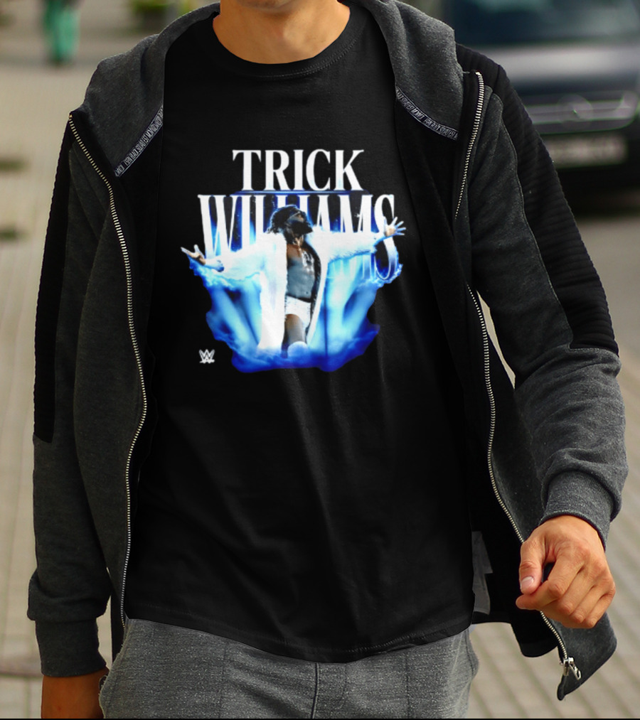 Trick Williams WWE Fur Coat Iconic Entrance T-Shirt