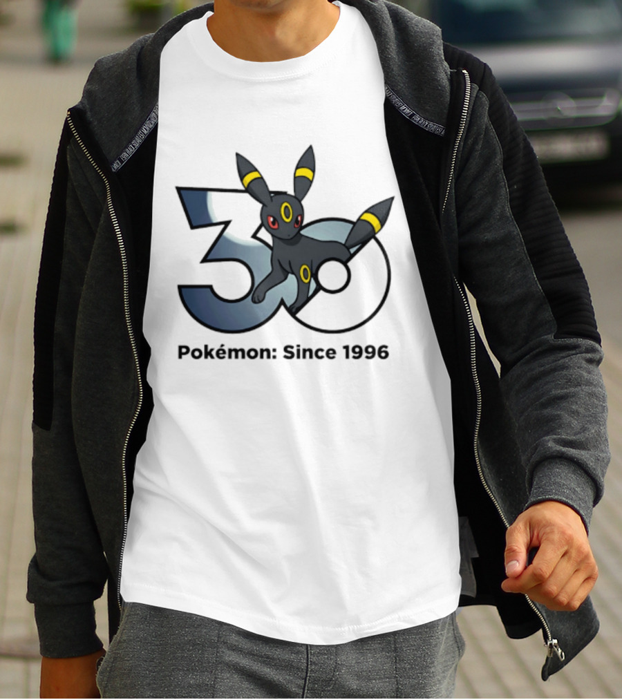 Umbreon Pokemon 30th Anniversary 1996 Celebration T-Shirt