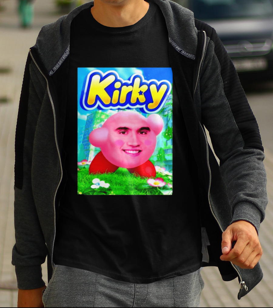 Kirky Charlie Kirk Kirby Meme T-Shirt