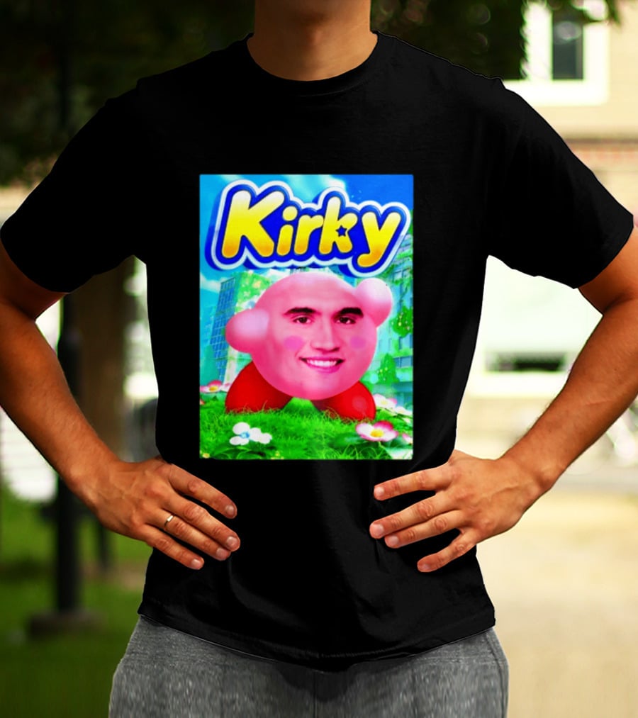 Kirky Charlie Kirk Kirby Meme T-Shirt