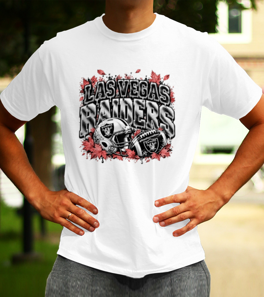 Las Vegas Raiders Football Helmet Blood Red Halloween 2026 T-Shirt