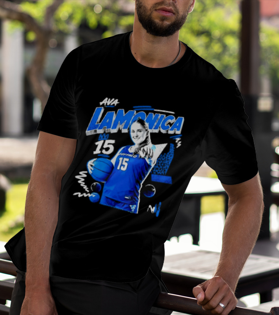 Ava LaMonica 15 Buffalo Bulls NCAA Women's Basketball Player Jersey Number T-Shirt