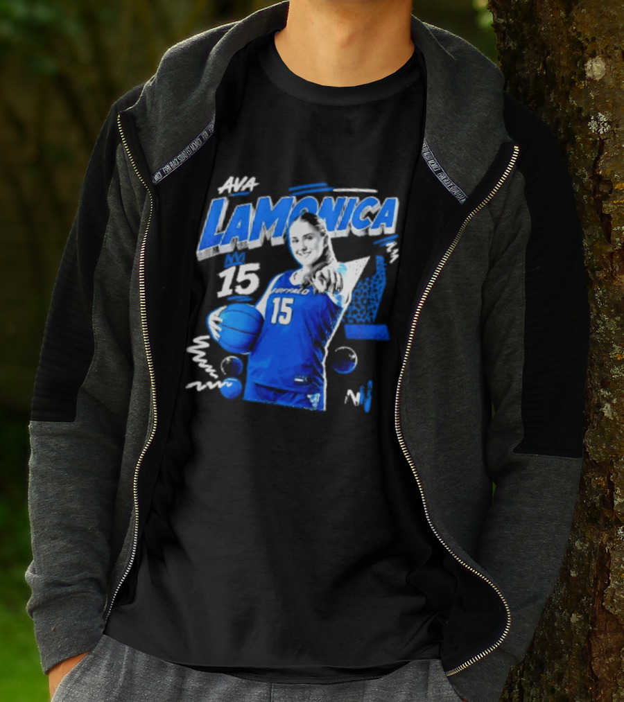 Ava LaMonica 15 Buffalo Bulls NCAA Women's Basketball Player Jersey Number T-Shirt
