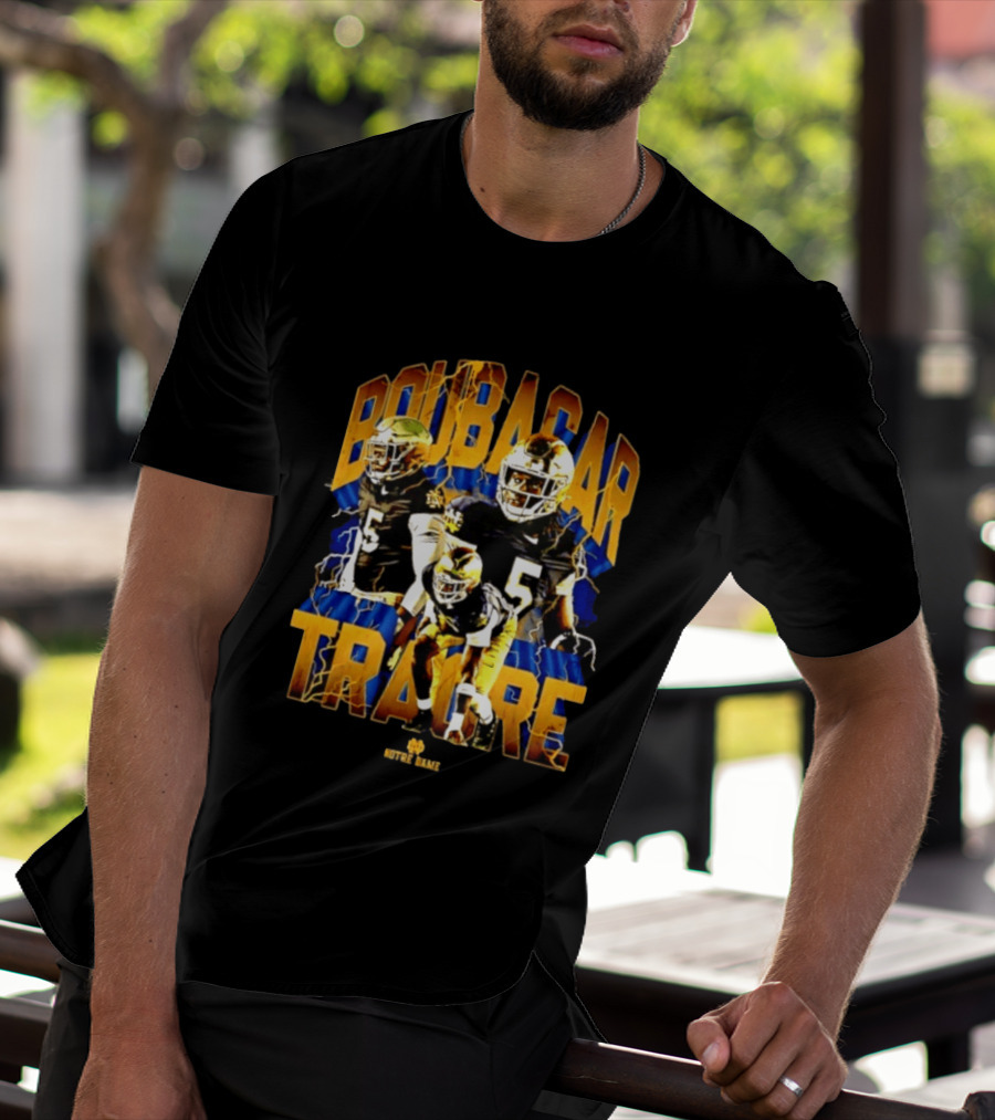 Boubacar Traore 5 Notre Dame NCAA Football Player Notre Dame T-Shirt