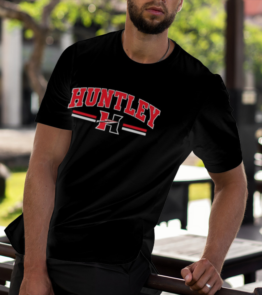 Huntley H High School Red Raiders Varsity Team Spirit T-Shirt