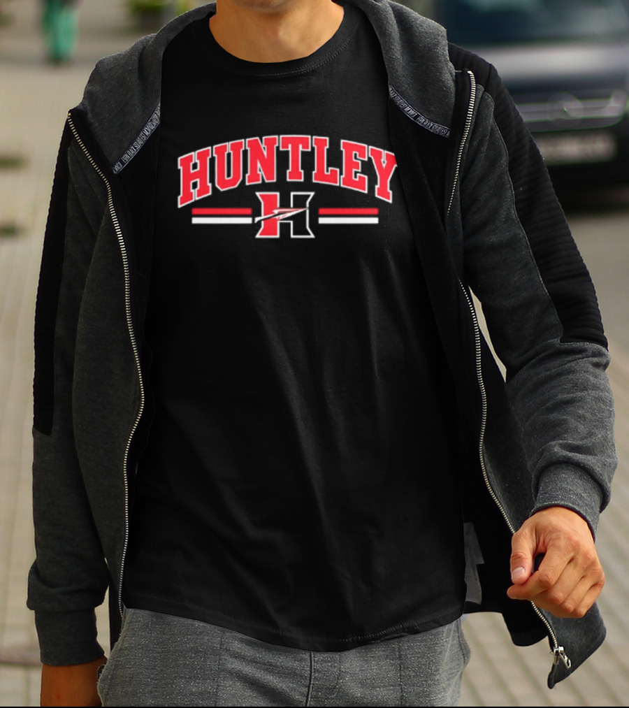 Huntley H High School Red Raiders Varsity Team Spirit T-Shirt