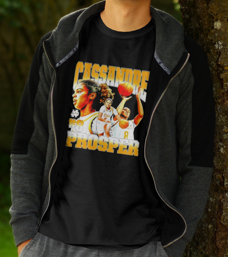 Cassandre Prosper 0 Notre Dame Women's Basketball 8 NCAA Player T-Shirt
