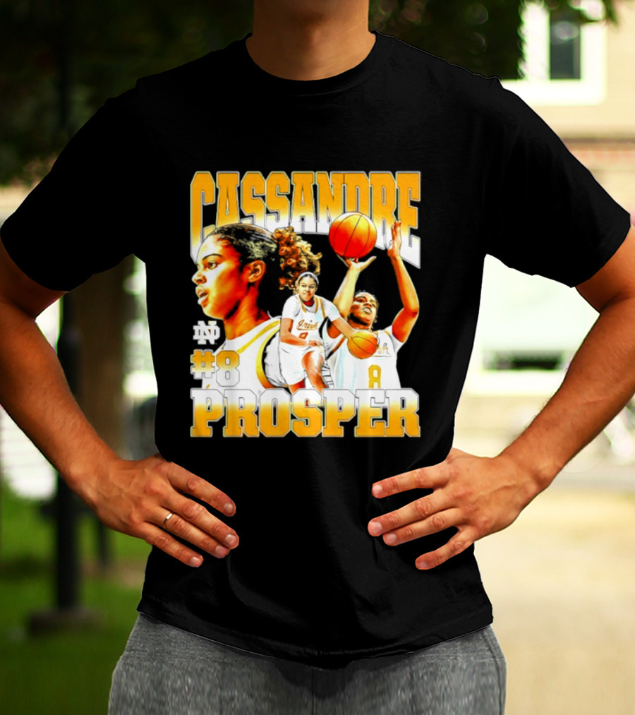 Cassandre Prosper 0 Notre Dame Women's Basketball 8 NCAA Player T-Shirt