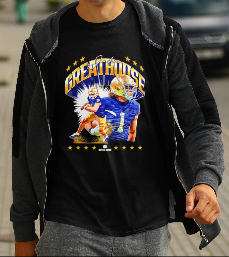 Jaden Greathouse Notre Dame NCAA Football Player Number 1 T-Shirt