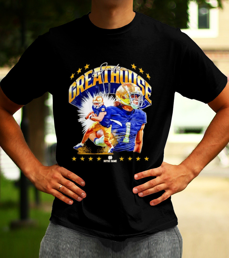 Jaden Greathouse Notre Dame NCAA Football Player Number 1 T-Shirt