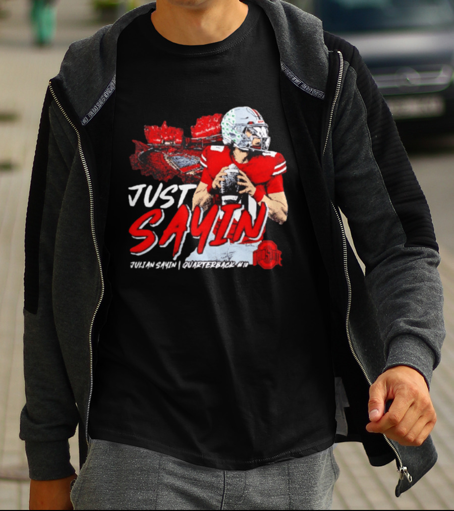 Ohio State Buckeyes Football Quarterback Just Sayin 10 T-Shirt
