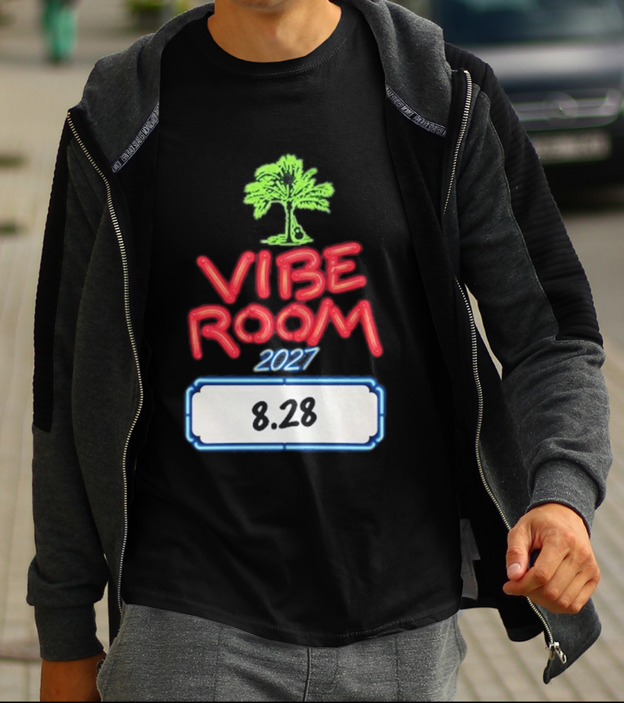 Kenny Chesney Vibe Room 8 28 2027 Tour Date Palm Tree T-Shirt