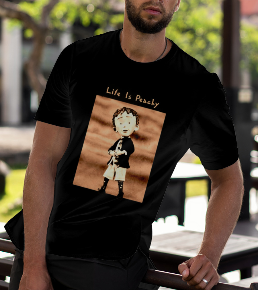 Life Is Peachy Korn Nu Metal Character Jonathan Davis T-Shirt