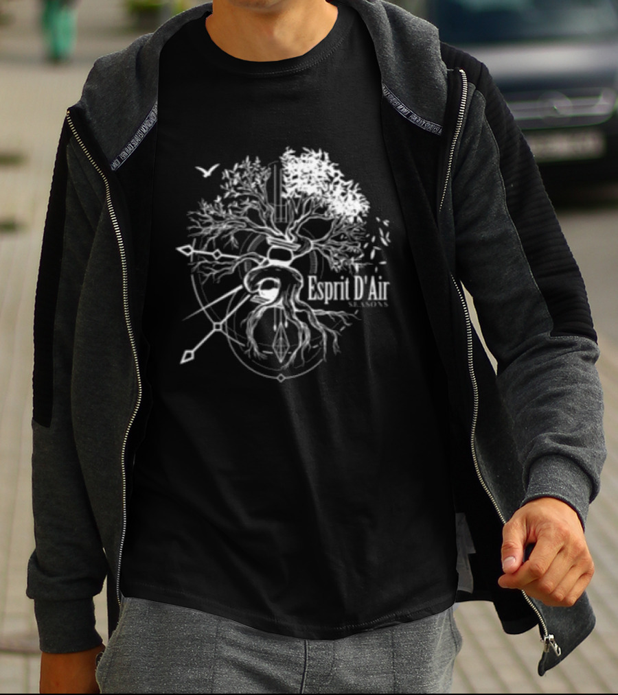 Esprit D'air Seasons Tree Faded Black T-Shirt