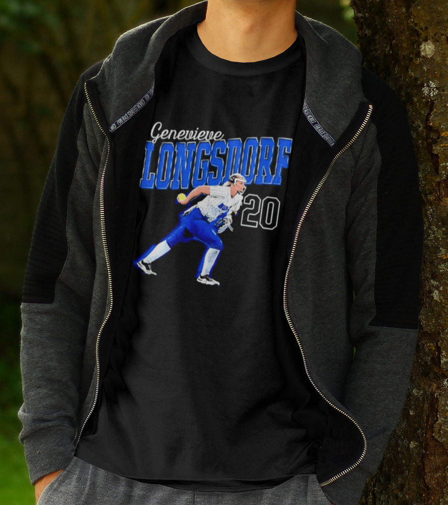 Genevieve Longsdorf 20 Buffalo Bulls NCAA Softball Player T-Shirt