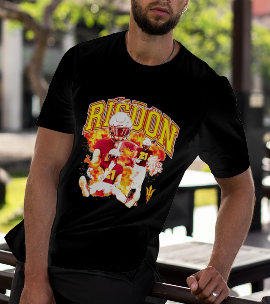 Grayson Rigdon 21 Arizona State Texas Tempe Football Player T-Shirt
