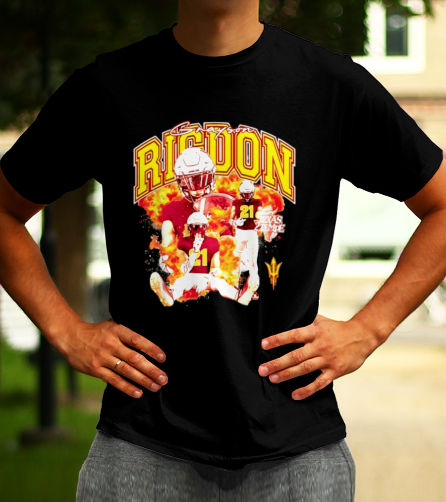 Grayson Rigdon 21 Arizona State Texas Tempe Football Player T-Shirt