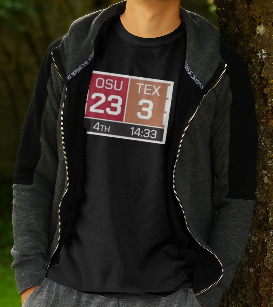 Ohio State Buckeyes Vs Texas Longhorns Scoreboard Comeback Victory 2026 T-Shirt