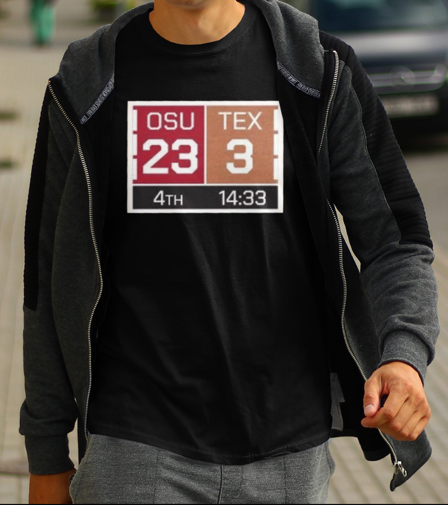 Ohio State Buckeyes Vs Texas Longhorns Scoreboard Comeback Victory 2026 T-Shirt