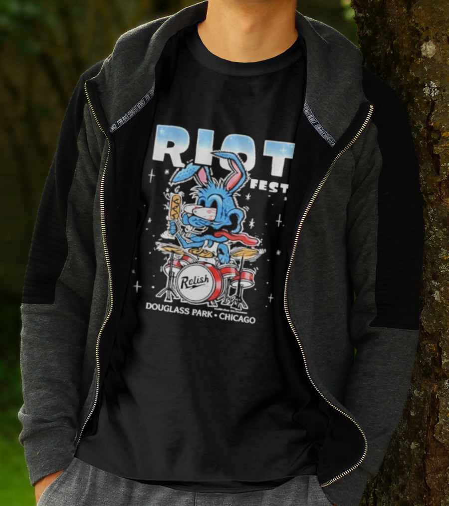 Riot Fest 2026 Douglass Park Chicago Exclusive Bunny Drummer September 18 20 2026 T-Shirt