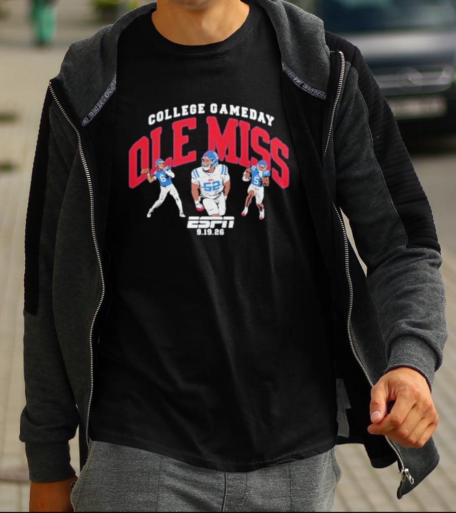 Ole Miss College Gameday Espn September 19 2026 T-Shirt
