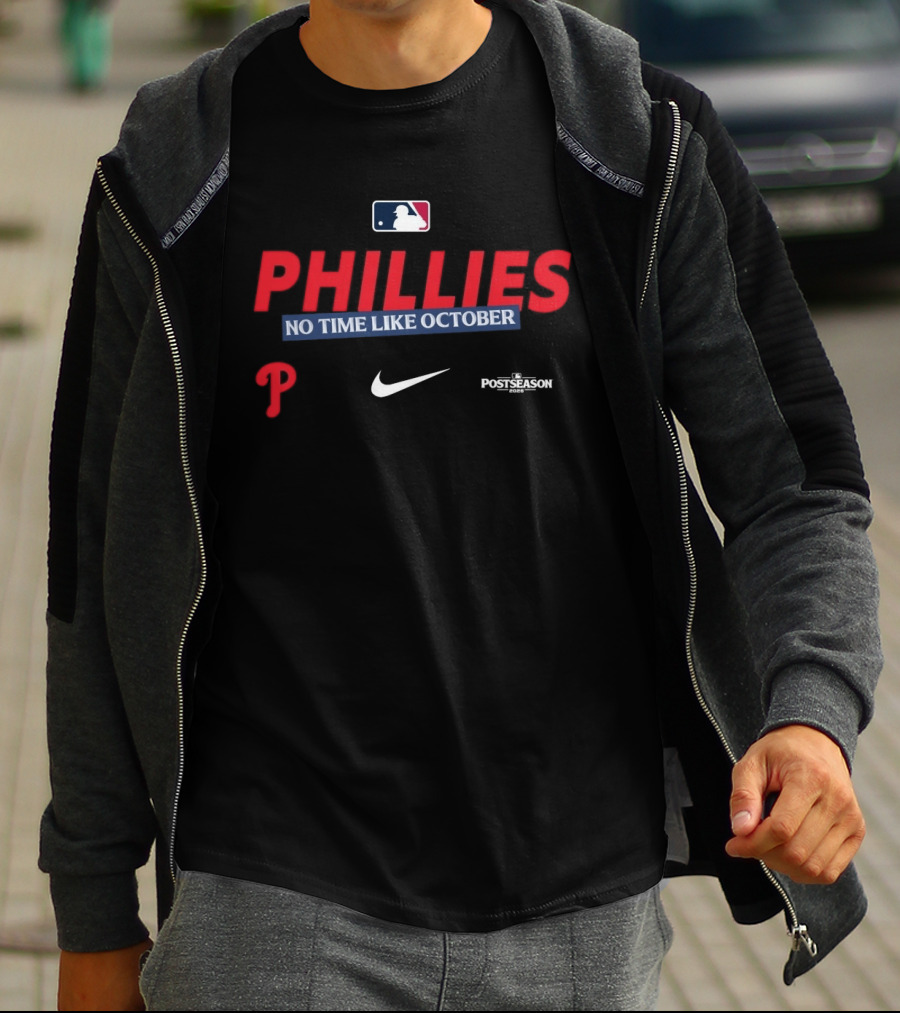 Philadelphia Phillies No Time Like October 2026 MLB Postseason Nike T-Shirt