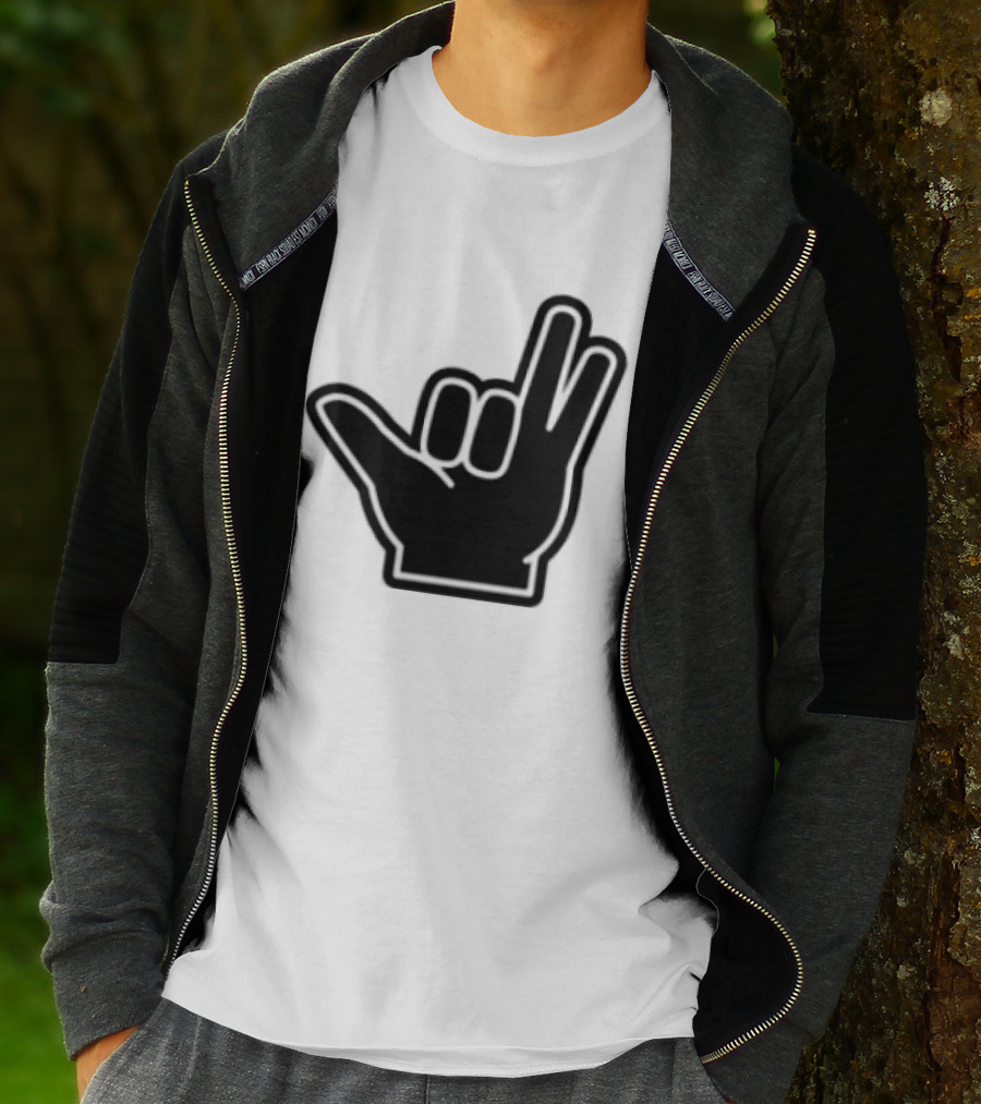 8Ro8 Store Hammajang Shaka Hand Sign Gesture T-Shirt